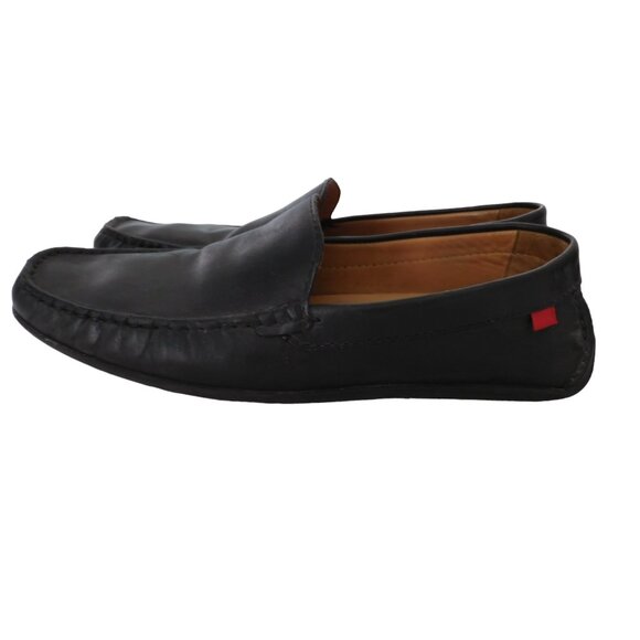 Marc Joseph New York Shoes Mens 9.5 Black Broadway Moc Toe Loafers Leather - Picture 5 of 7